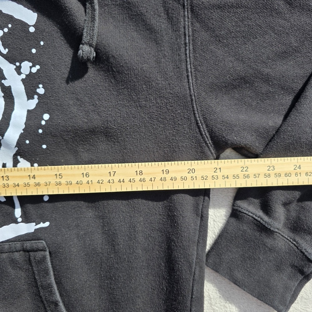 Blink 182 Hoodie Mens Medium Black Smiley Face Self Titled Sweatshirt Punk Skate - Picture 5 of 8